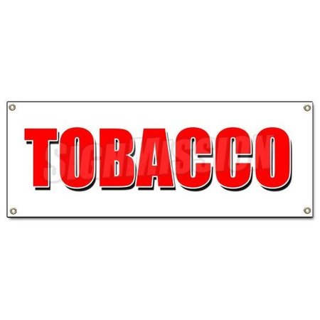 SIGNMISSION TOBACCO BANNER SIGN cigarettes cigar cigs pipes vape smoke tobacconist B-Tobacco